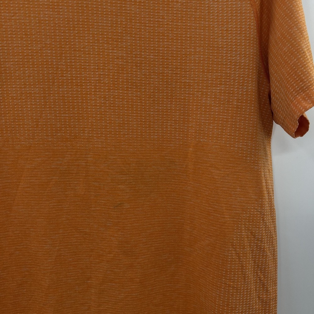 Lululemon Metal Vent Tech Shirt Mens M Orange Yoga Gym Running Crossfit Lifting - Picture 3 of 14